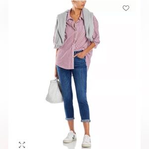 7 For All Mankind Women's Luxe Vintage Josefina Boyfriend Blue Size 26